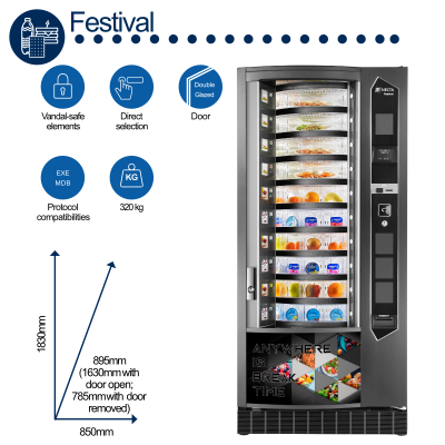 Necta FESTIVAL Carousel Fresh Food Vending Machine